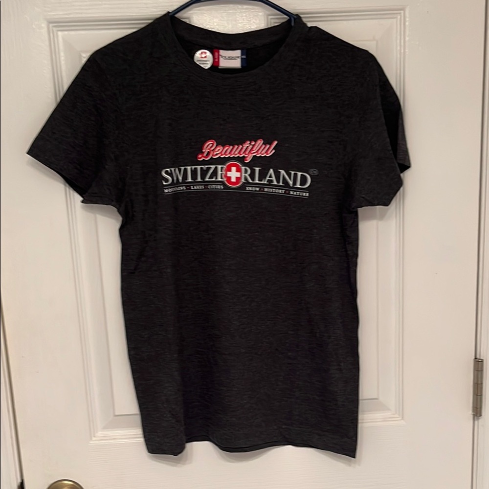 Beautiful Switzerland Black T-Shirt